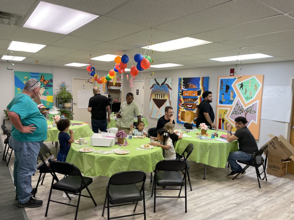 the group at Fitchburg FRC Father's Day event